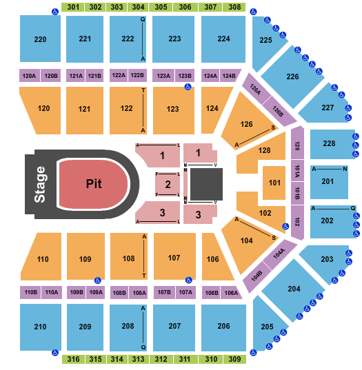 Van Andel Arena Kane Brown Seating Chart